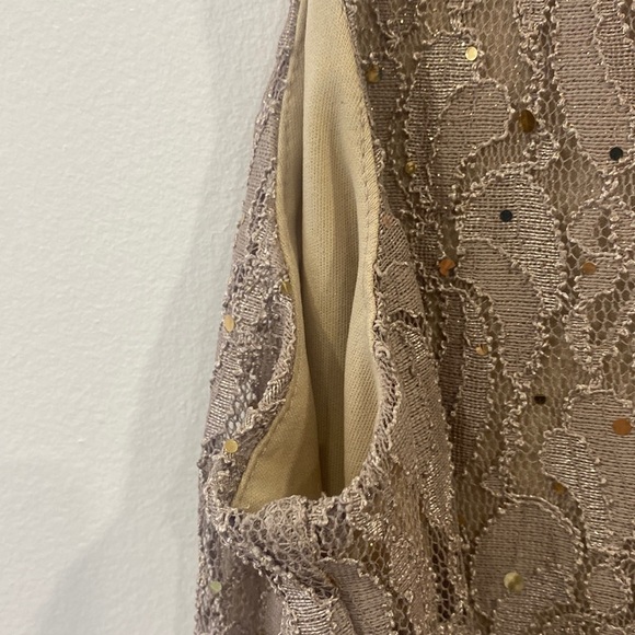 2‎ Piece Tank Lace Overlay With Lace Cardigan - Picture 8 of 16